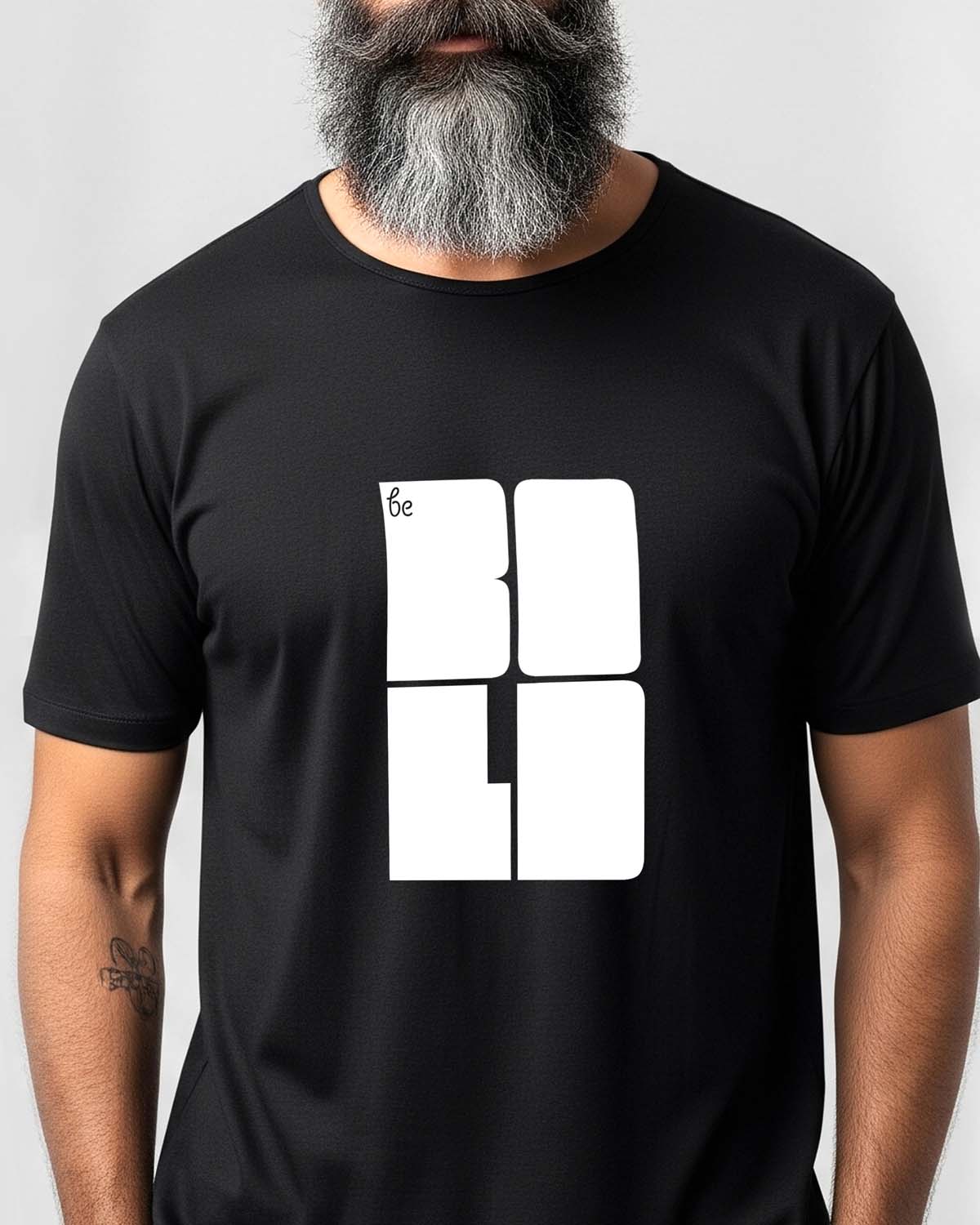 Be Bold- Unisex basic Black T-shirt (Graphic printed)