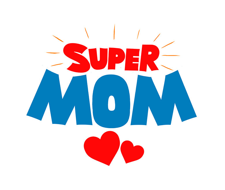 Super Mom- Unisex Basic white T-Shirt (Graphic Printed)