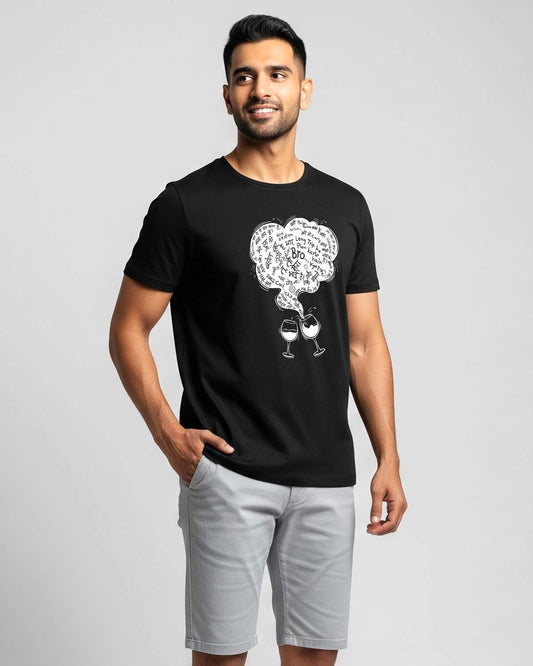 Bro...- Unisex basic Black T-shirt (Graphic printed)