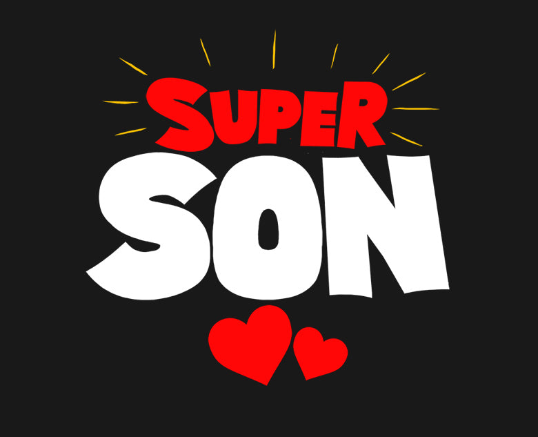 Super Son- Boy's Crew Neck T-Shirt (Graphic Printed)